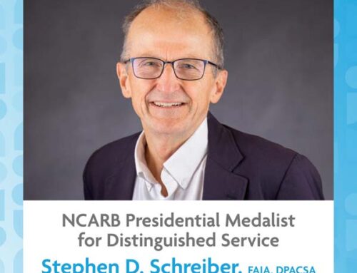 Stephen Schreiber FAIA Awarded for Distinguished Service